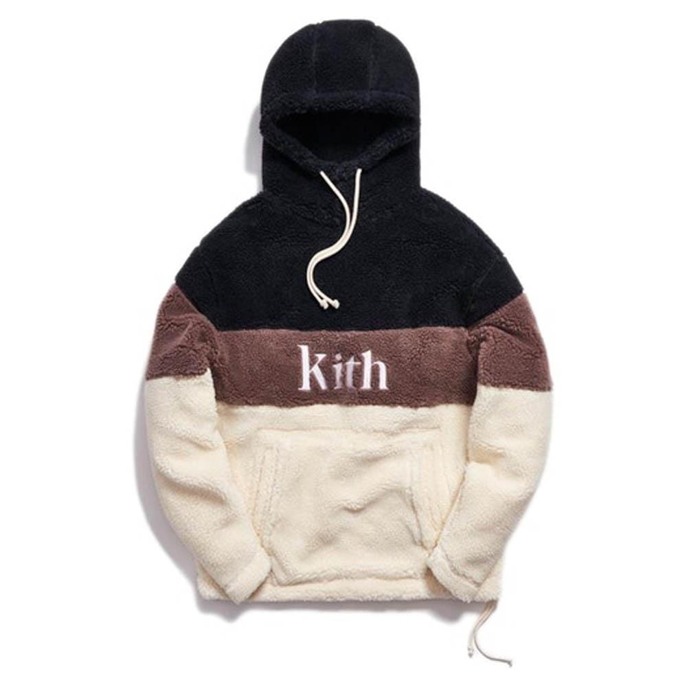 Kith Sherpa Double Pocket Hoodie Mauve - Kick Game