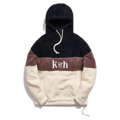 Kith Sherpa Double Pocket Hoodie Mauve - Kick Game