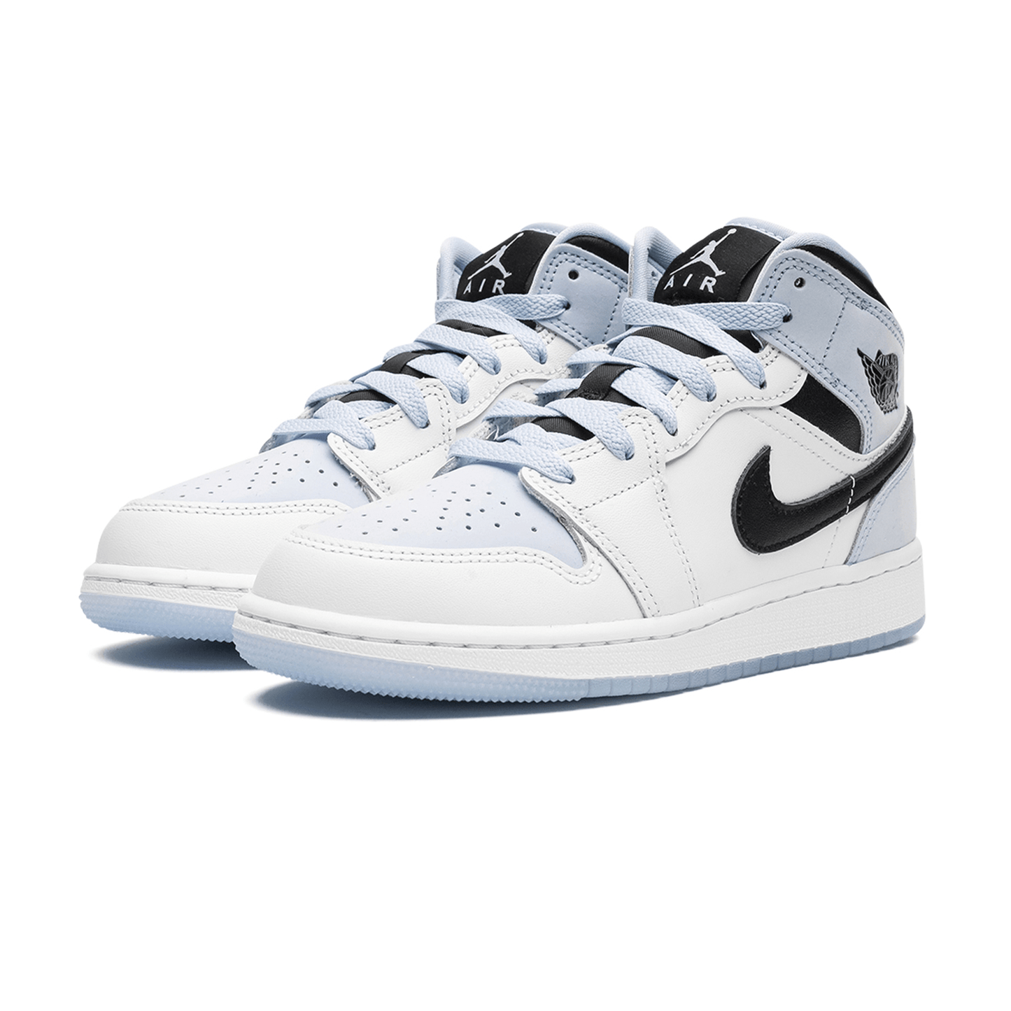Air Jordan 1 Mid SE GS 'White Ice Blue' - Kick Game
