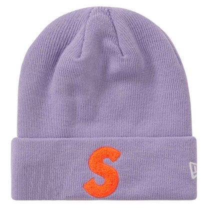 Supreme New Era S Logo Beanie (FW 19) Light Violet - Kick Game