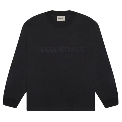 FEAR OF GOD ESSENTIALS 3D Silicon Applique Boxy Long Sleeve T-Shirt Dark Slate/Stretch Limo/Black - Kick Game