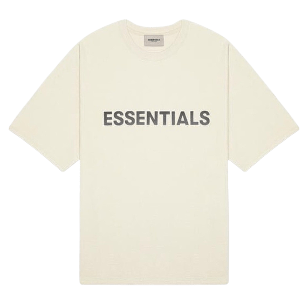 FEAR OF GOD ESSENTIALS 3D Silicon Applique Boxy T-Shirt Buttercream - Kick Game