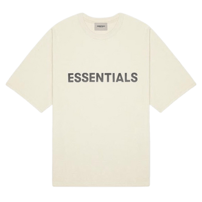 FEAR OF GOD ESSENTIALS 3D Silicon Applique Boxy T-Shirt Buttercream - Kick Game