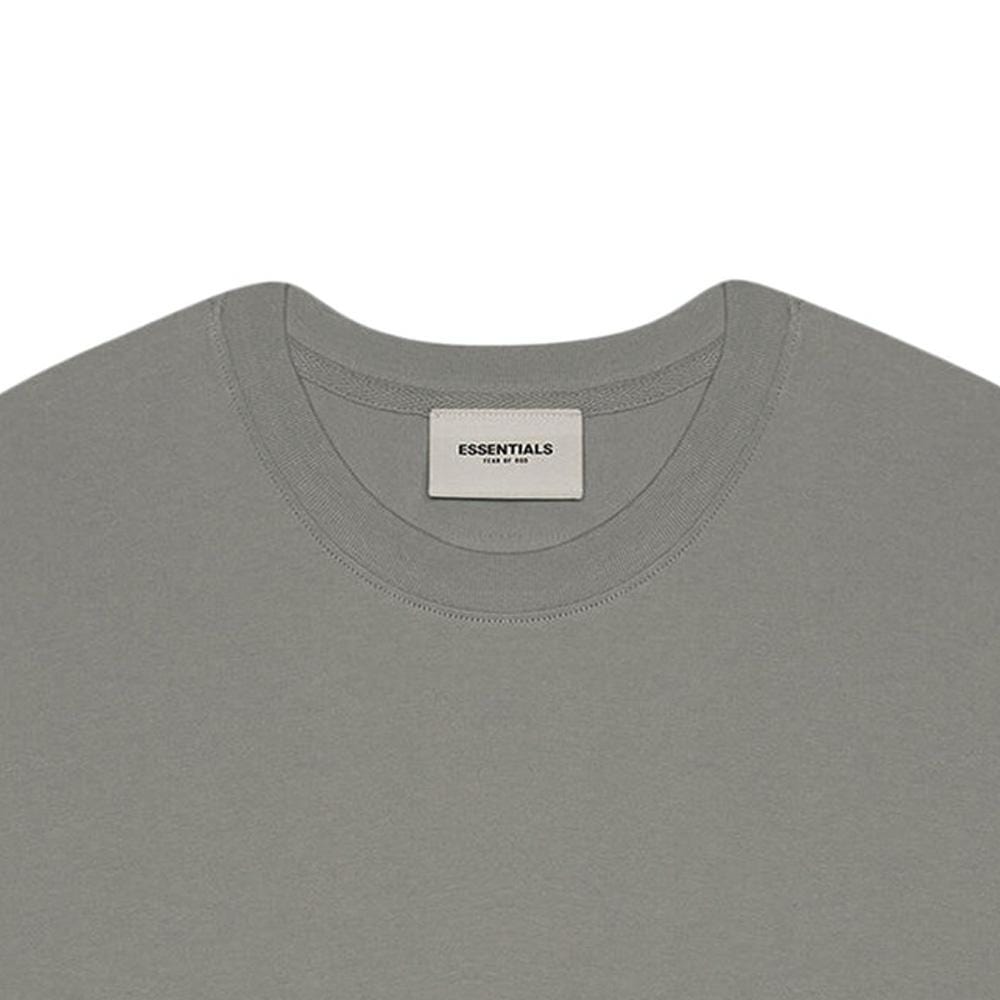 FEAR OF GOD ESSENTIALS 3D Silicon Applique Boxy T-Shirt Gray Flannel/Charcoal - JuzsportsShops