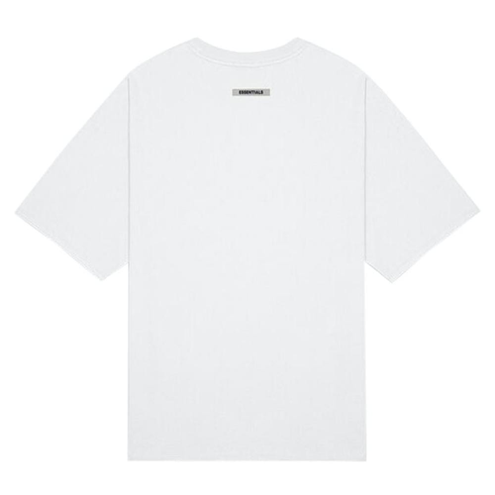 FEAR OF GOD ESSENTIALS 3D Silicon Applique Boxy T-Shirt White - Kick Game