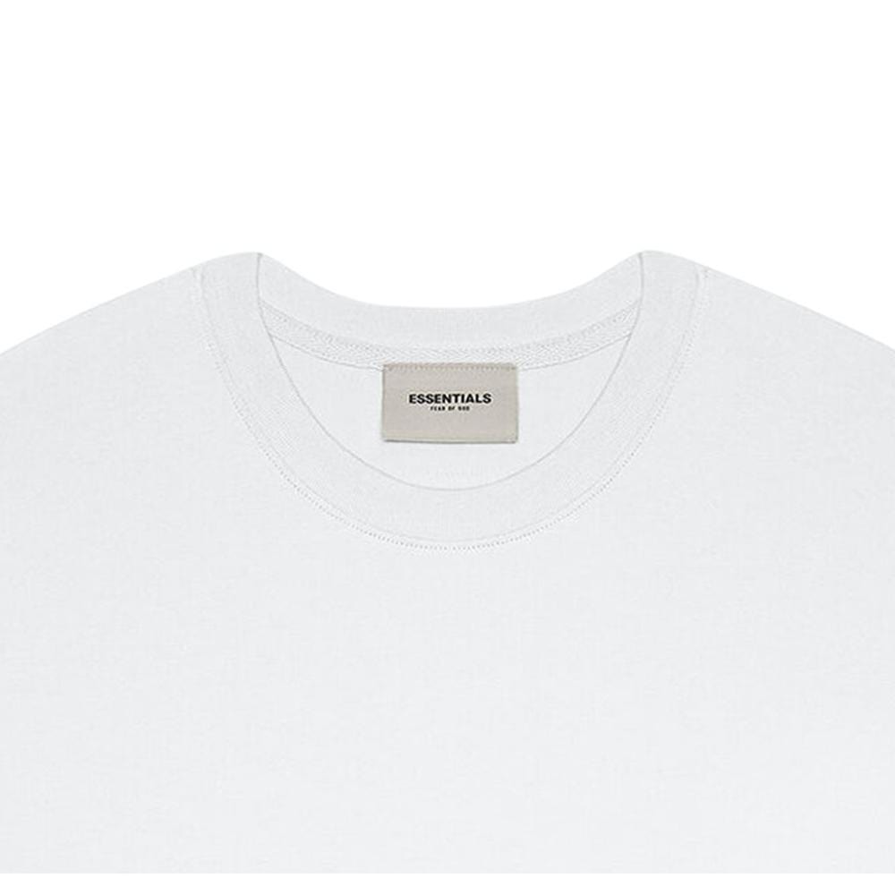 FEAR OF GOD ESSENTIALS 3D Silicon Applique Boxy T-Shirt White - Kick Game