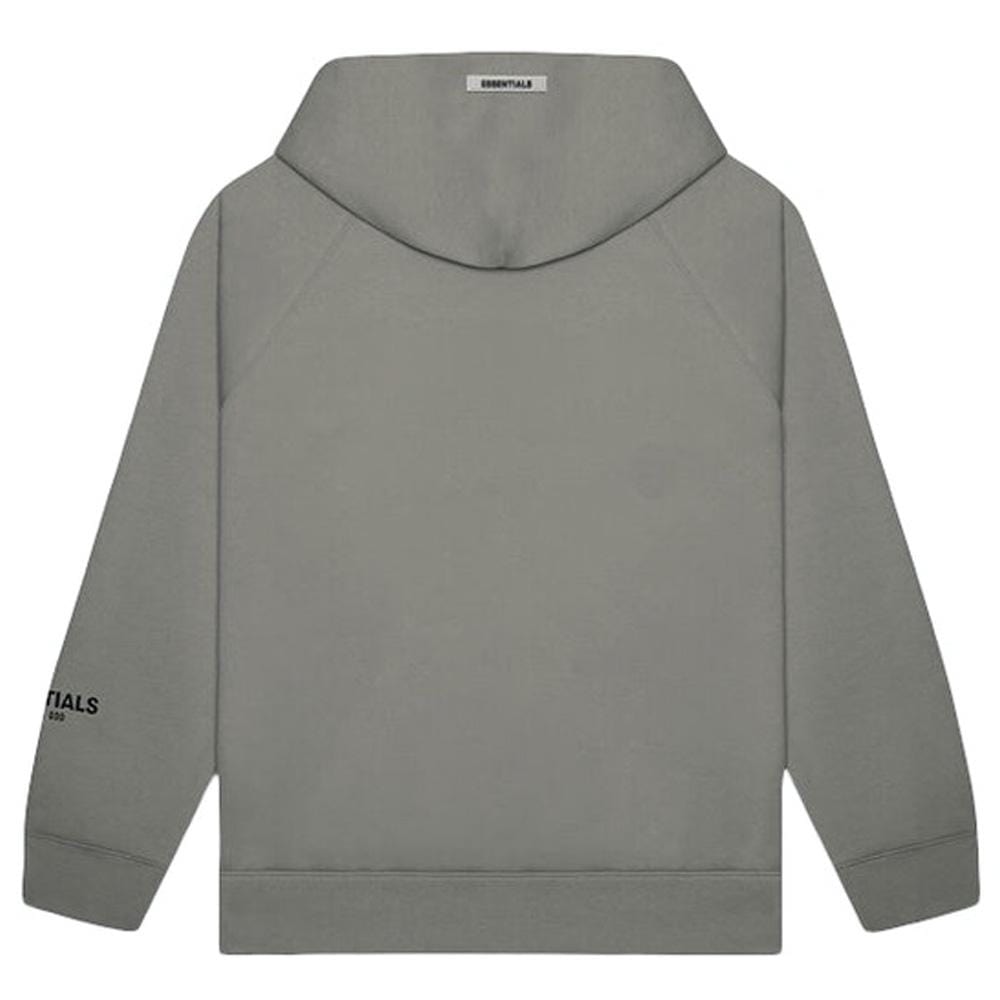 FEAR OF GOD ESSENTIALS 3D Silicon Applique Pullover slim Hoodie Gray Flannel/Charcoal - JuzsportsShops
