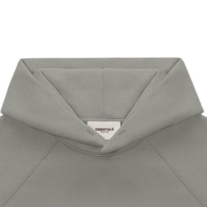 FEAR OF GOD ESSENTIALS 3D Silicon Applique Pullover Hoodie Gray Flannel/Charcoal - Kick Game