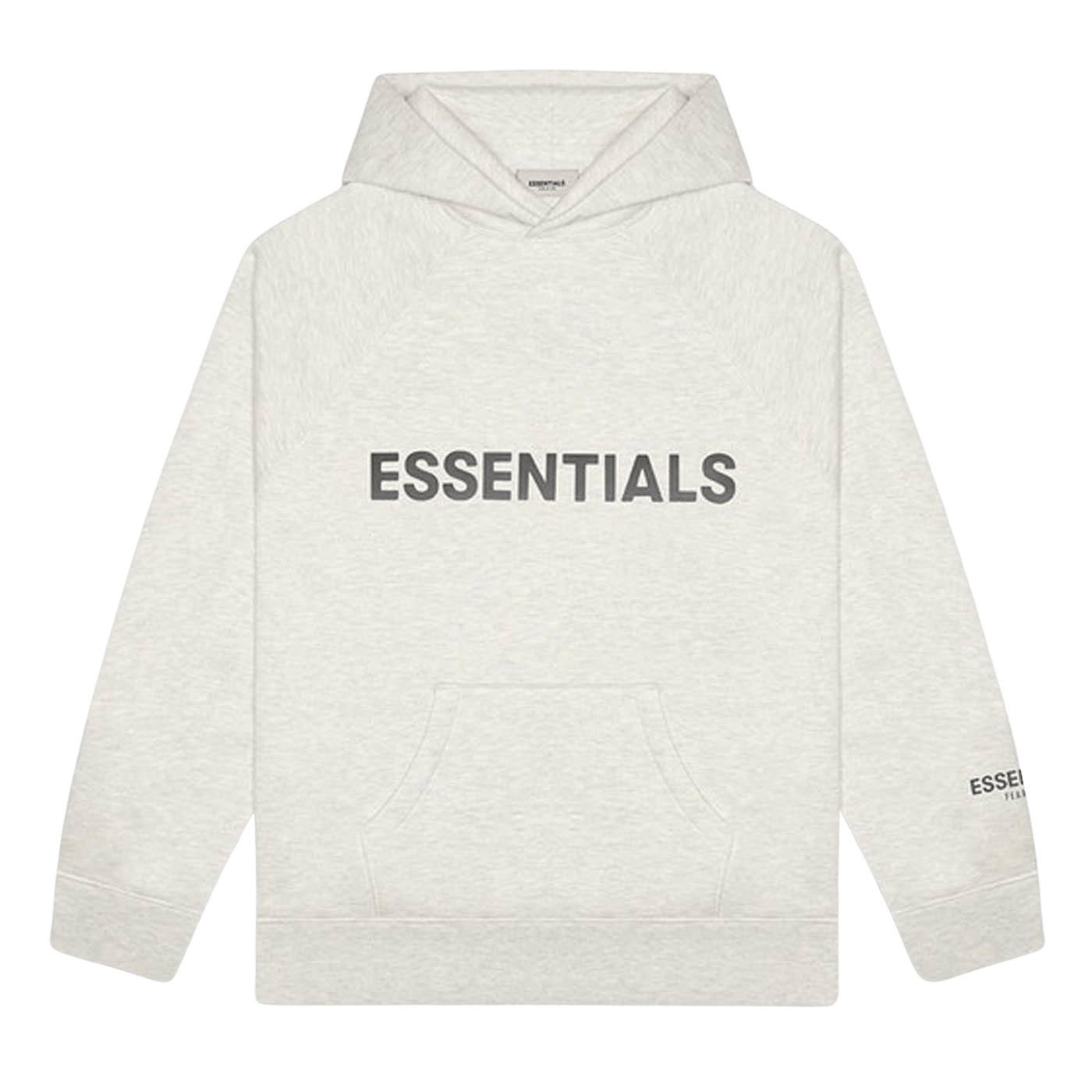 FEAR OF GOD ESSENTIALS Pullover Hoodie Applique Logo Light Heather Oatmeal - Kick Game