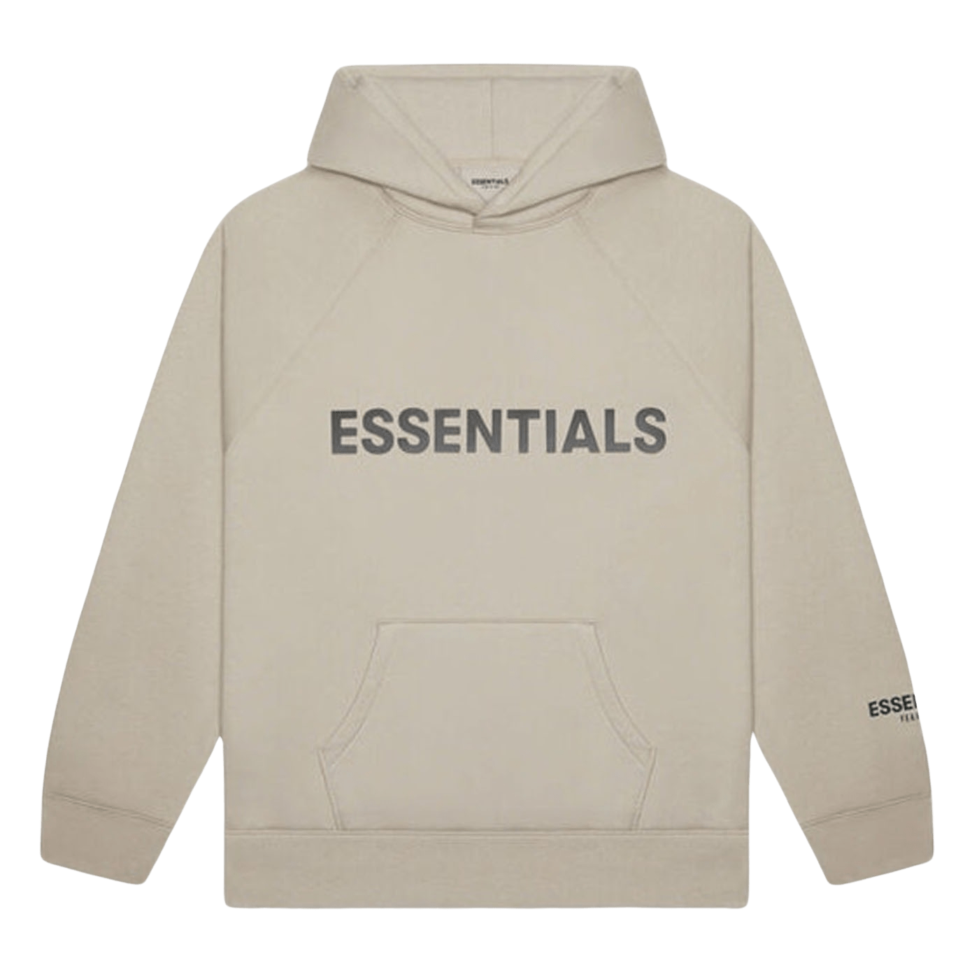 FEAR OF GOD ESSENTIALS 3D Silicon Applique Pullover Hoodie Olive/Khaki - Kick Game