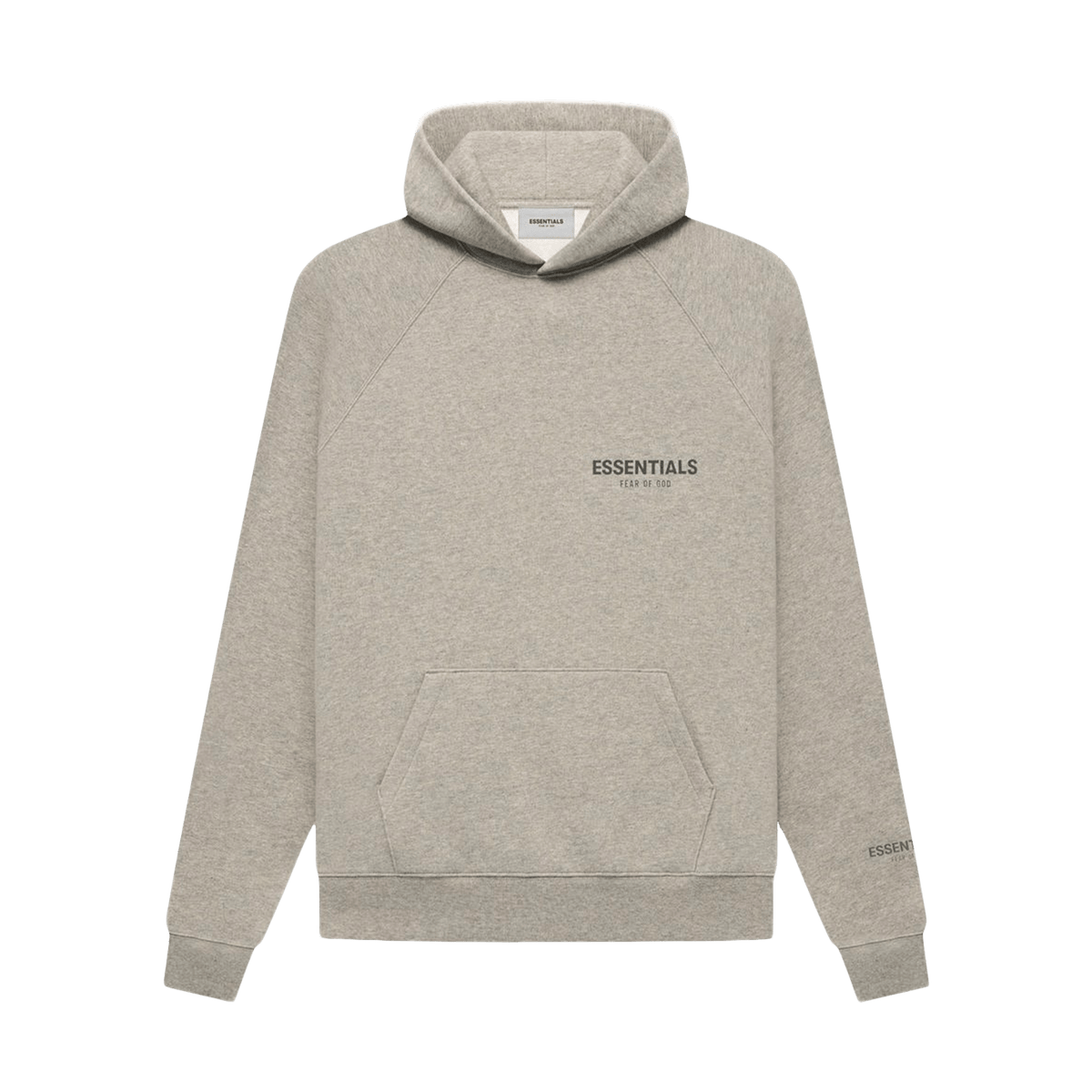 Fear of God Essentials Core Collection Pullover Hoodie 'Dark Heather Oatmeal' - UrlfreezeShops