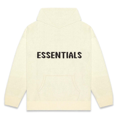 FEAR OF GOD ESSENTIALS Knit Hoodie Cream - Kick Game