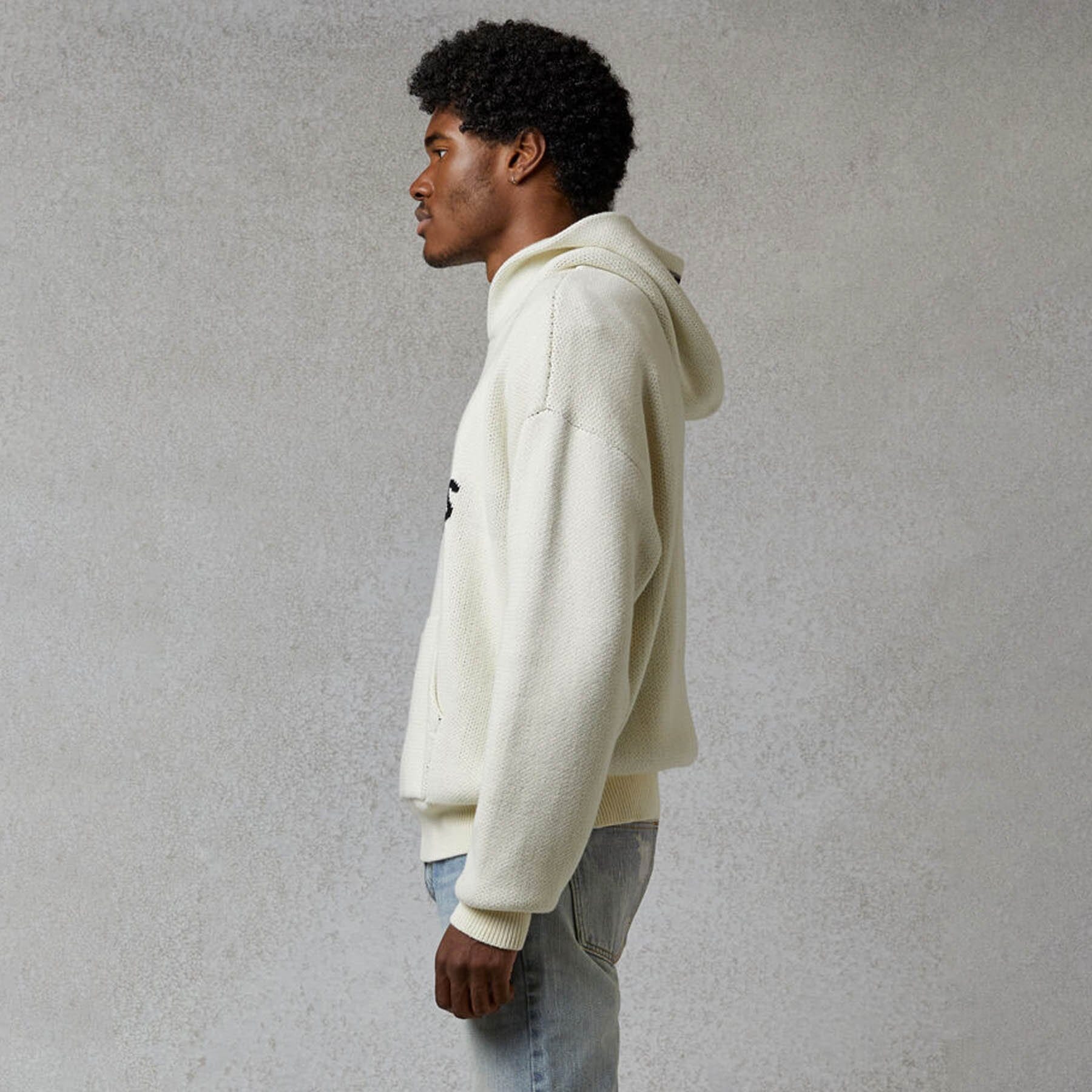 FEAR OF GOD ESSENTIALS Knit Hoodie Cream - Kick Game