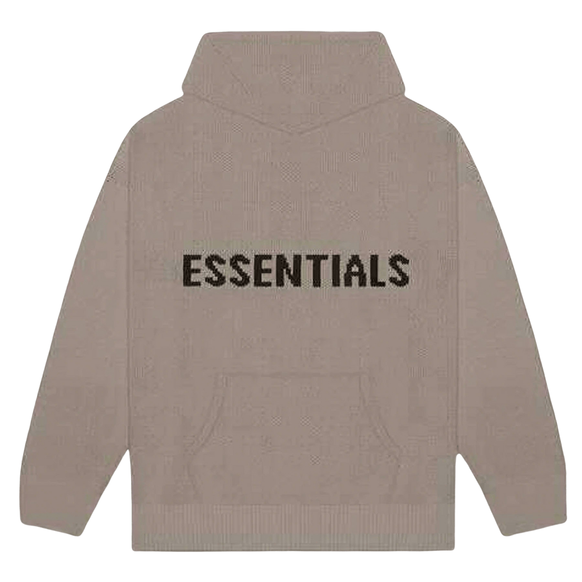FEAR OF GOD ESSENTIALS Knit Hoodie Taupe - CerbeShops