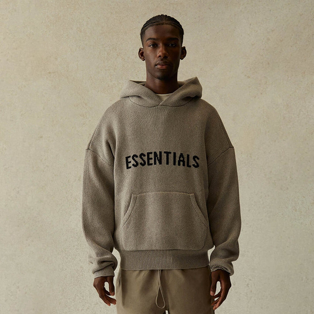 Pullover Hoodie Chocolate Brown Essentials Hoodie Essentials Fear