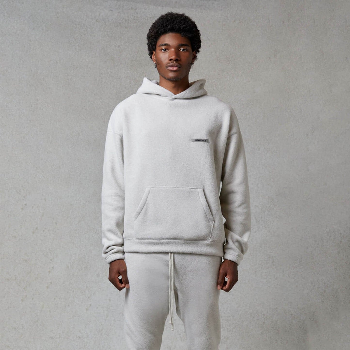FEAR OF GOD ESSENTIALS Polar Fleece Hoodie Oatmeal - Kick Game