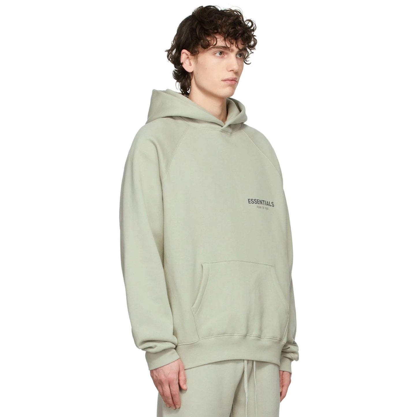 Fear of God Essentials SSENSE Exclusive Pullover Hoodie 'Concrete' - Kick Game