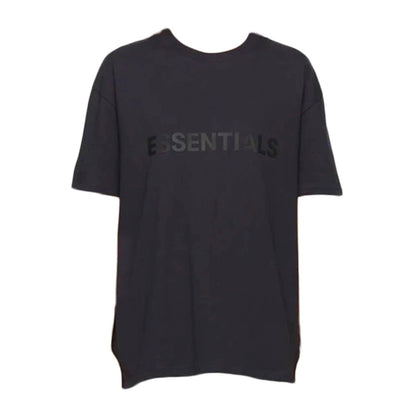 FEAR OF GOD ESSENTIALS x SSENSE Boxy T-Shirt Applique Logo Dark Navy - Kick Game