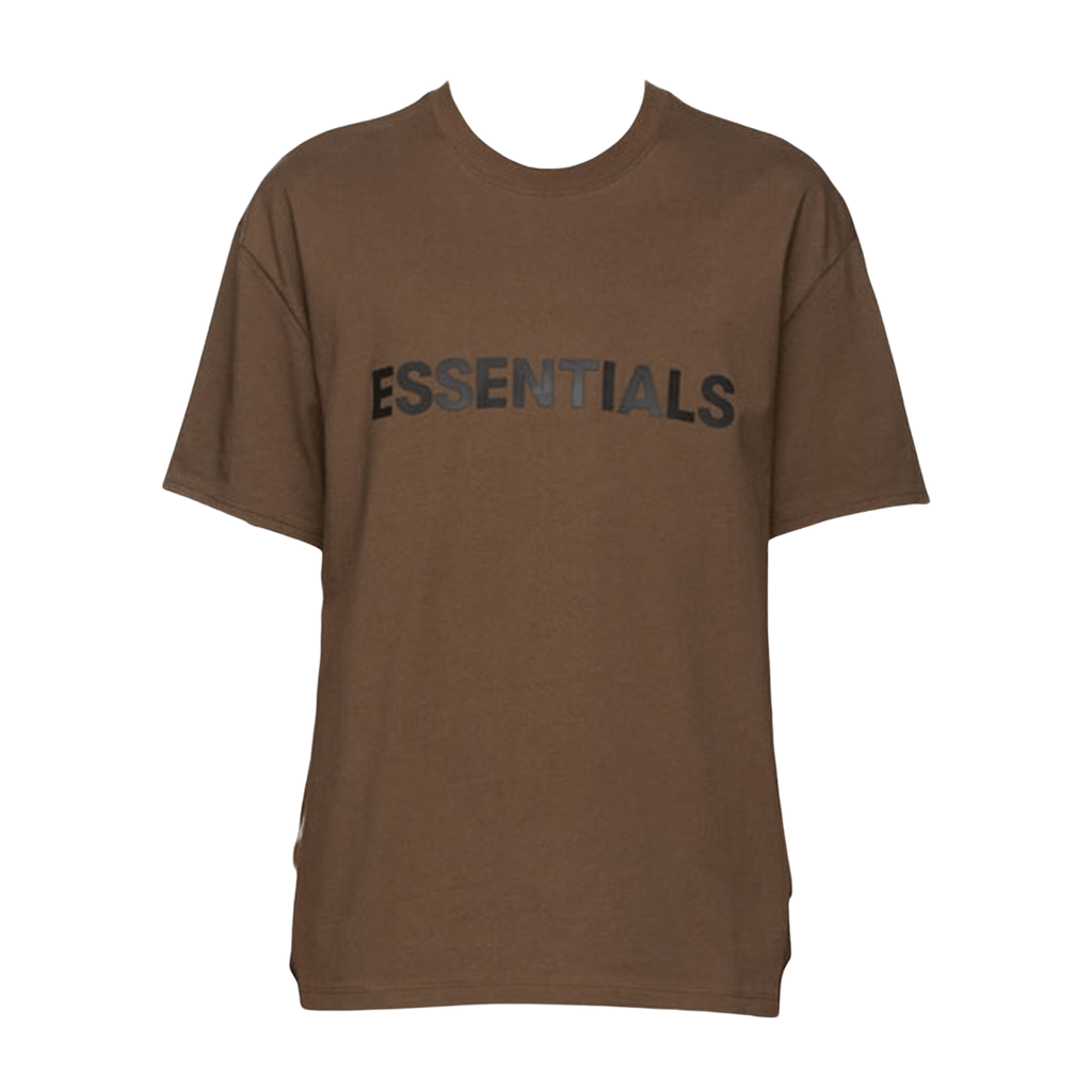 FEAR OF GOD ESSENTIALS x SSENSE Boxy T-Shirt Applique Logo Rain Drum - UrlfreezeShops