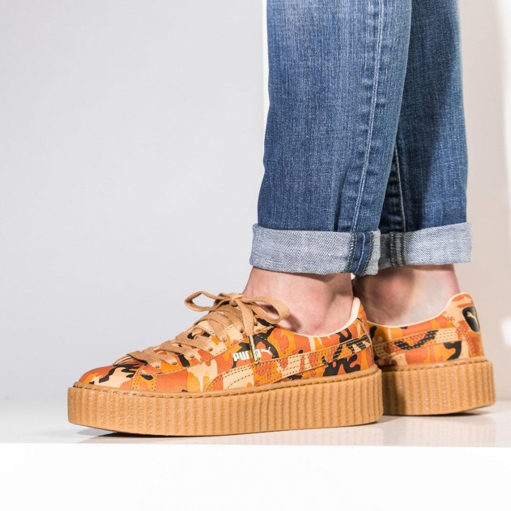Rihanna x PUMA Suede Creeper Orange Camo - Kick Game