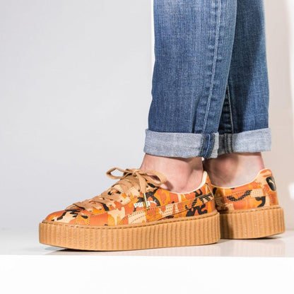 Rihanna x PUMA Suede Creeper Orange Camo - Kick Game