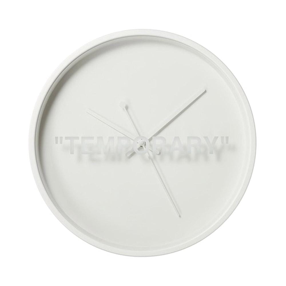 Virgil Abloh x IKEA MARKERAD "TEMPORARY" Wall Clock White - Kick Game