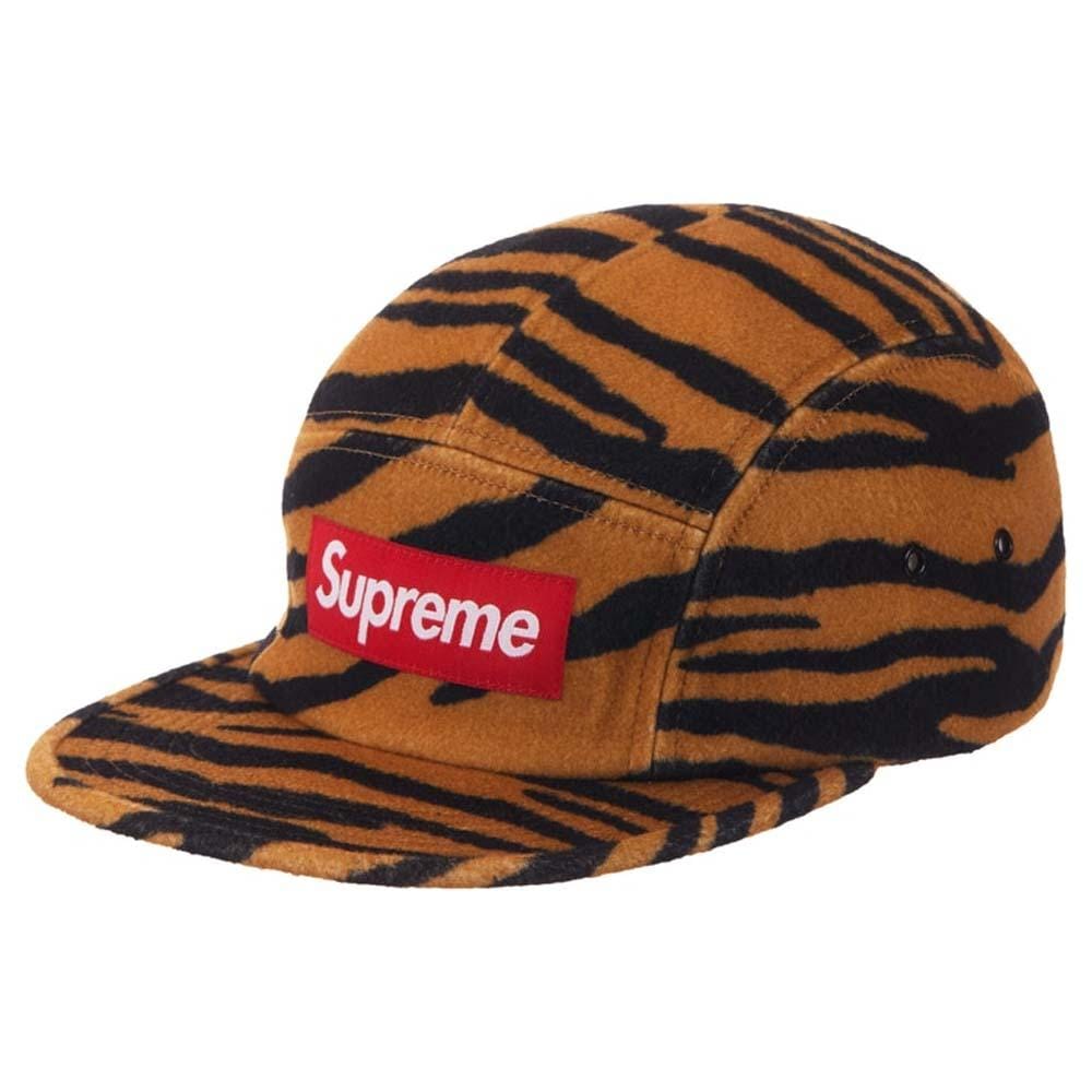 Supreme Wool Camp Cap SS19 Tiger Stripe - Kick Game