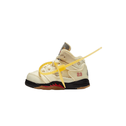 Off-White x Air Jordan 5 Retro SP TD 'Sail' - Kick Game