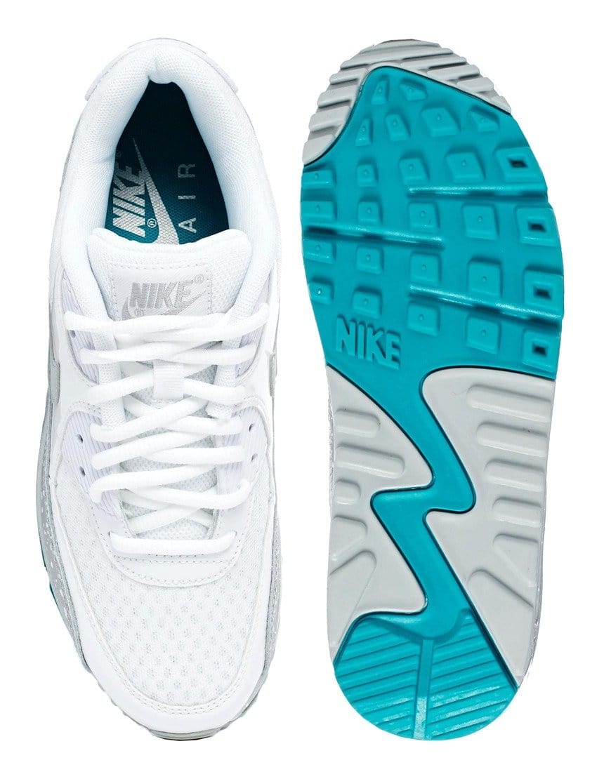 Nike Air Max 90 White-Silver - Kick Game