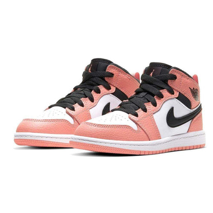 Air Jordan 1 Mid Children's 'Pink Quartz' (PS) - Kick Game