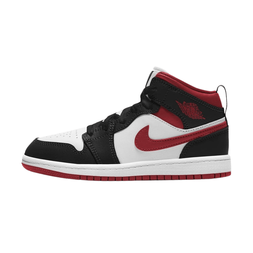 air jordan 1 mid ps black gym red