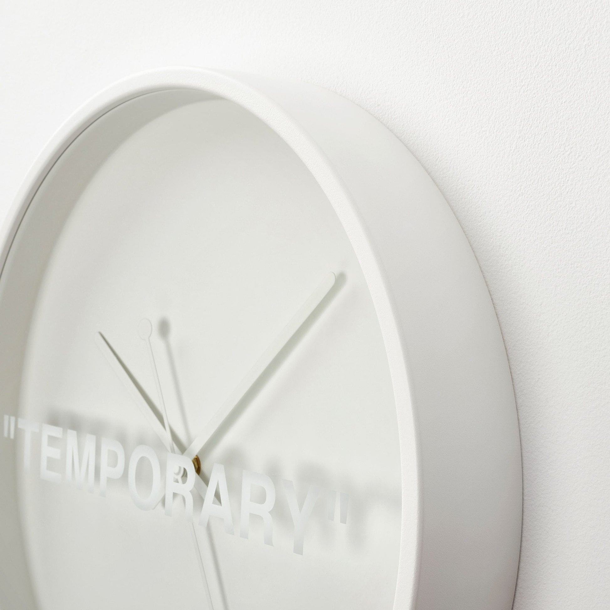 Virgil Abloh x IKEA MARKERAD "TEMPORARY" Wall Clock White - Kick Game