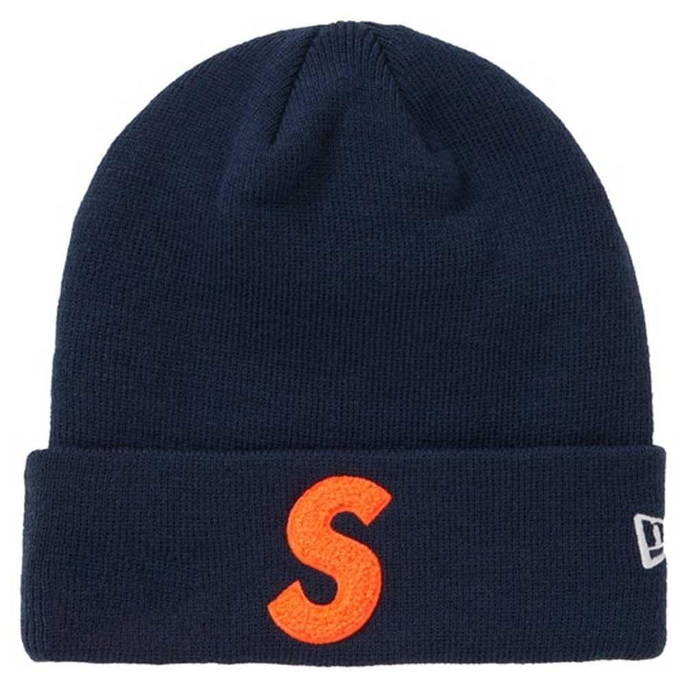 Supreme New Era S Logo Beanie (FW 19) Navy - Kick Game