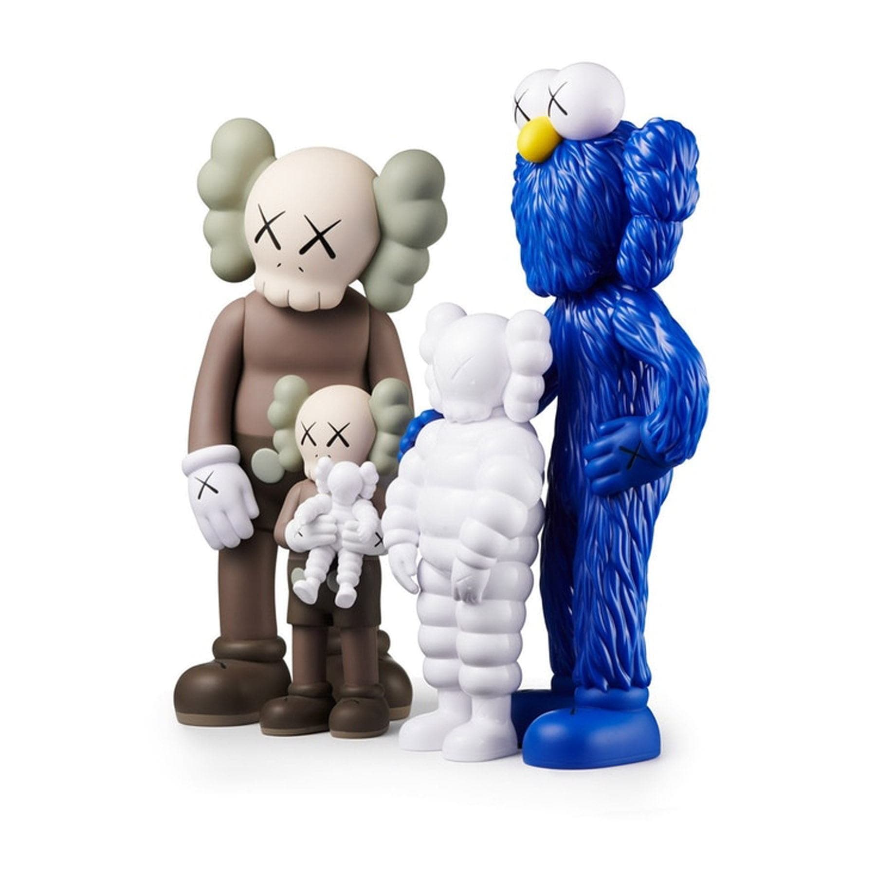 kawsfamily未開封　KAWS FAMILY BROWN/BLUE/WHITE