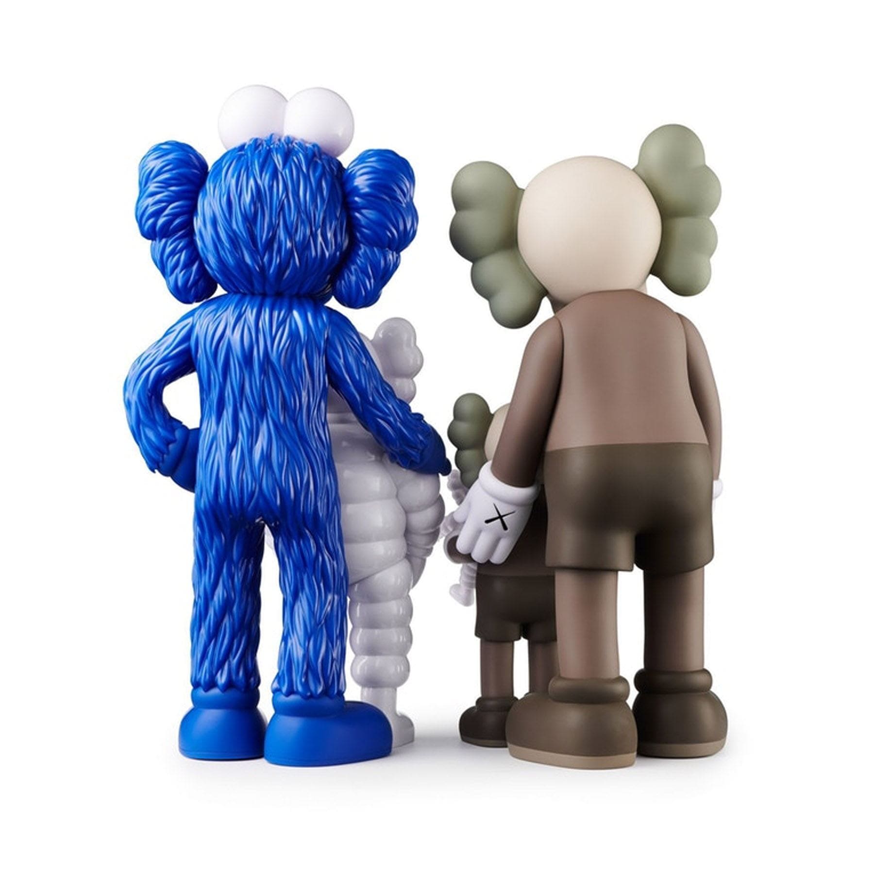 KAWS FAMILY Figures 'Brown/Blue/White' — Kick Game