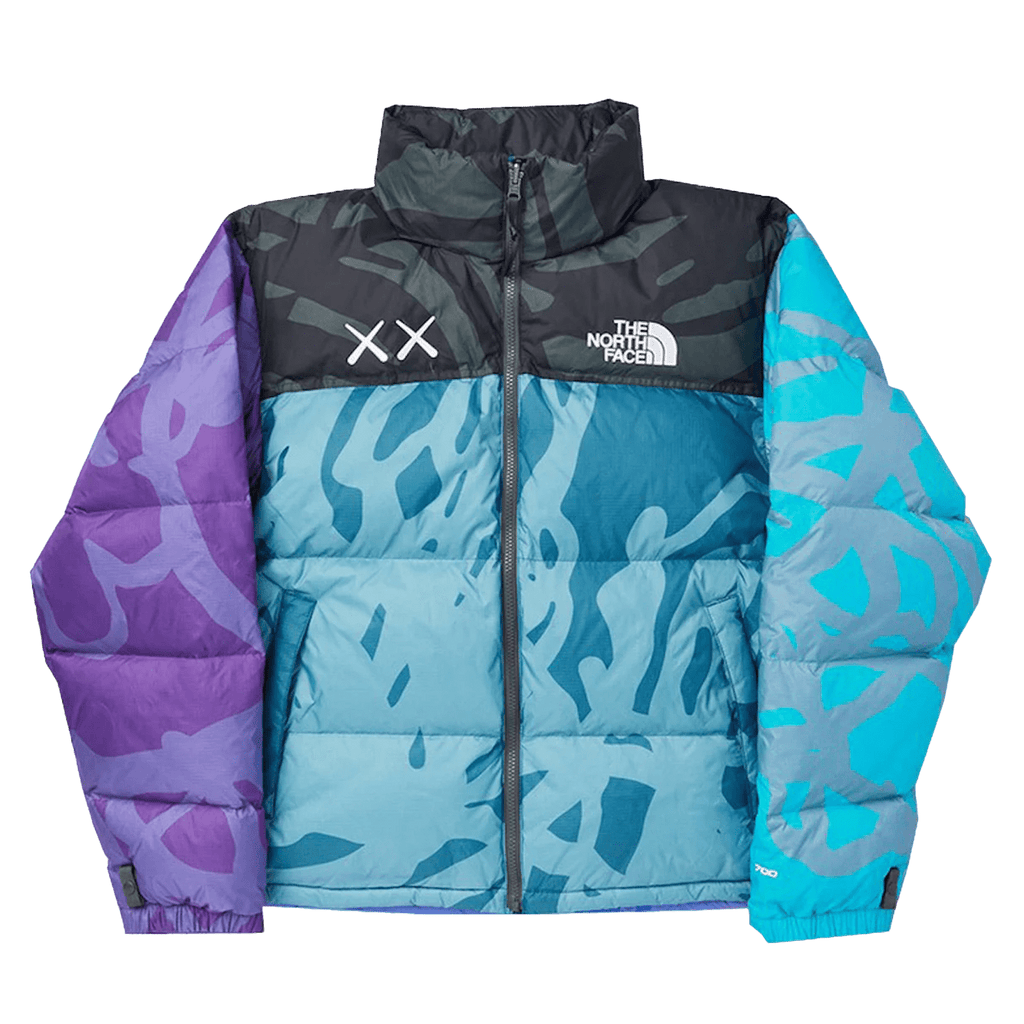 The North Face x KAWS Retro 1996 Nuptse sleeveless jacket 'Monterey Blue' - UrlfreezeShops