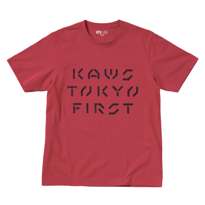 KAWS x Uniqlo Tokyo First Tee (Asia Sizing) Red - Kick Game