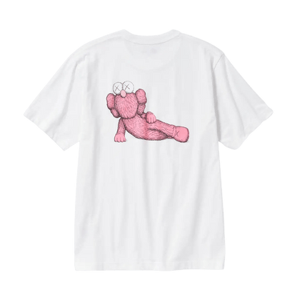 KAWS x UNIQLO UT Graphic T-Shirt 'White Pink' - Kick Game
