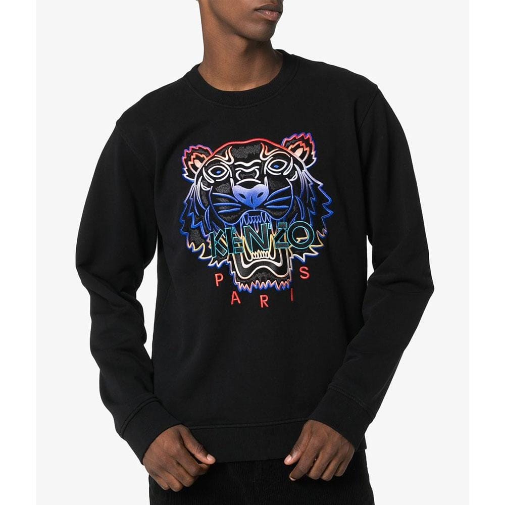 Kenzo Tiger Logo-Embroidered Sweatshirt "Black" - Kick Game