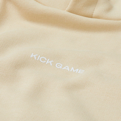Kick Game Logo Hoodie 'Cream' - Kick Game