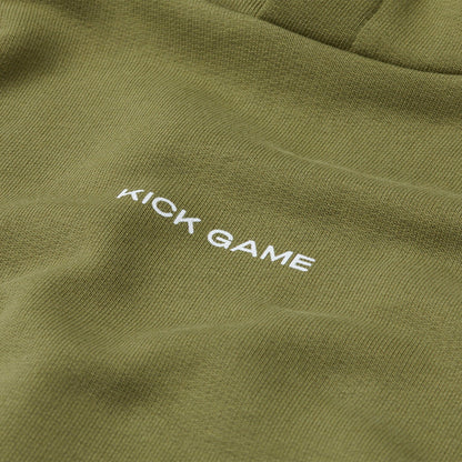 Kick Game Logo Hoodie 'Olive' - Kick Game