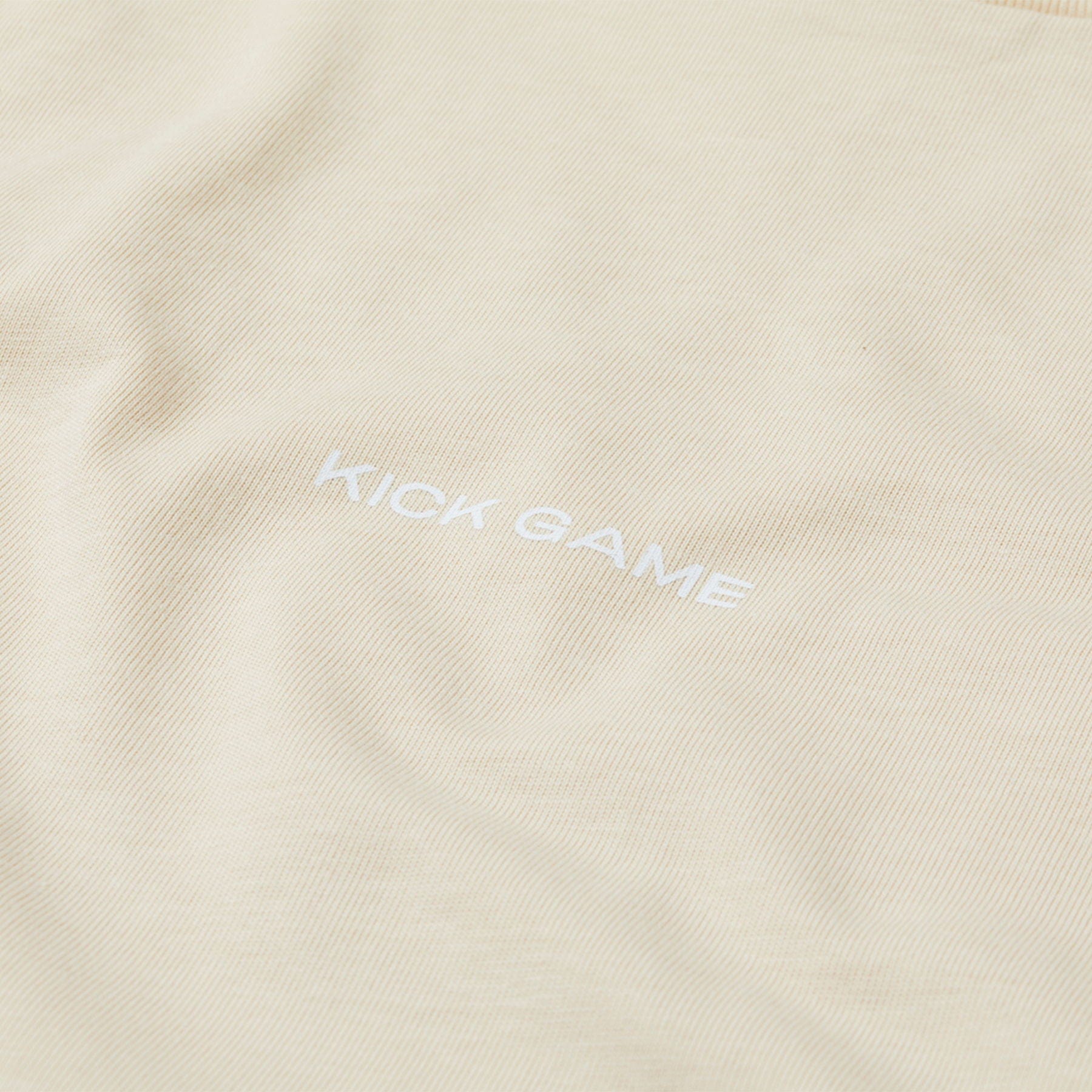 Kick Game Logo T-Shirt 'Butter Cream' - Kick Game