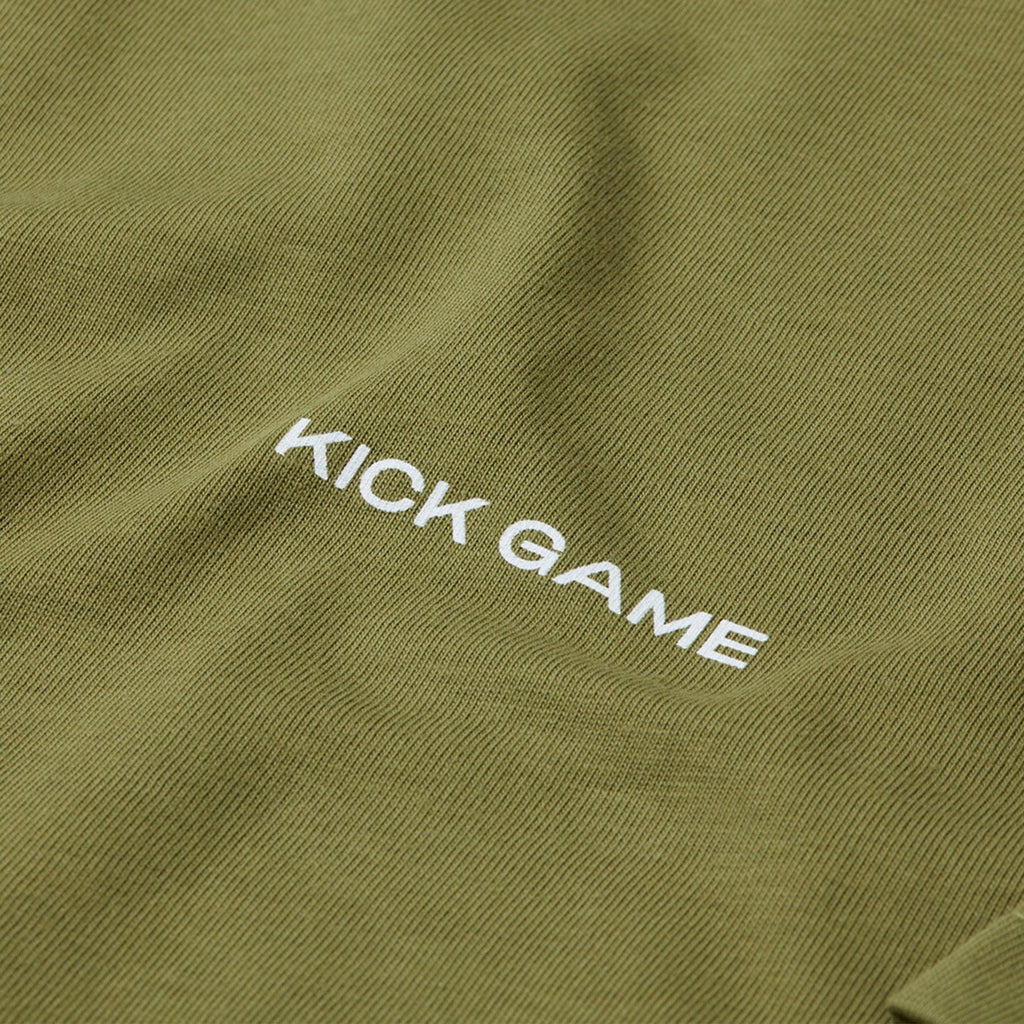 Kick Game Logo T-Shirt 'Martini Olive' - Kick Game