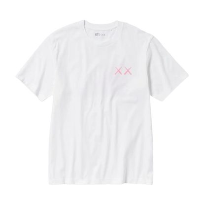 KAWS x UNIQLO UT Graphic T-Shirt Kids 'White Pink' - Kick Game