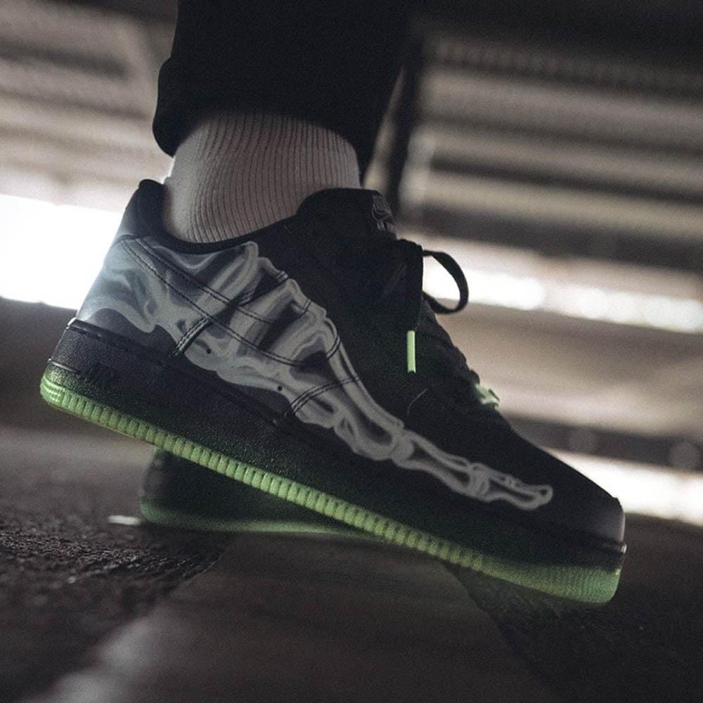 Nike Air Force 1 '07 QS 'Black Skeleton' - Kick Game