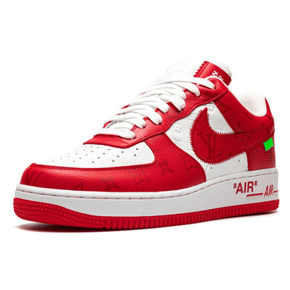 Louis Vuitton Nike Air Force 1 Low By Virgil Abloh White Comet Red - Kick Game