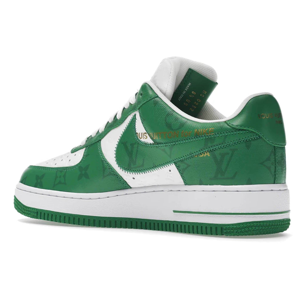 Nike Louis Vuitton Air Force 1 Low Virgil Abloh - White/Green Shoes - Size 7.5 - White / Green