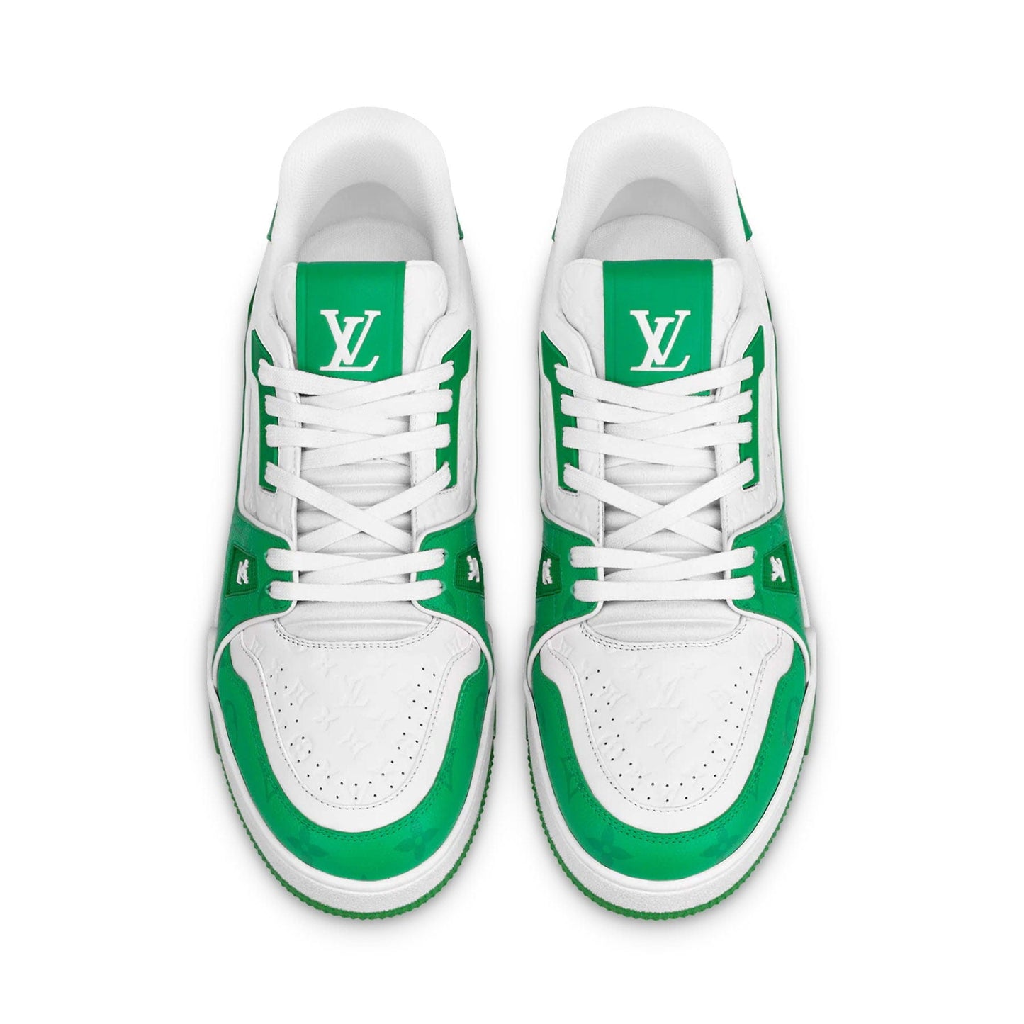 Louis Vuitton Trainer Low White Green - Kick Game