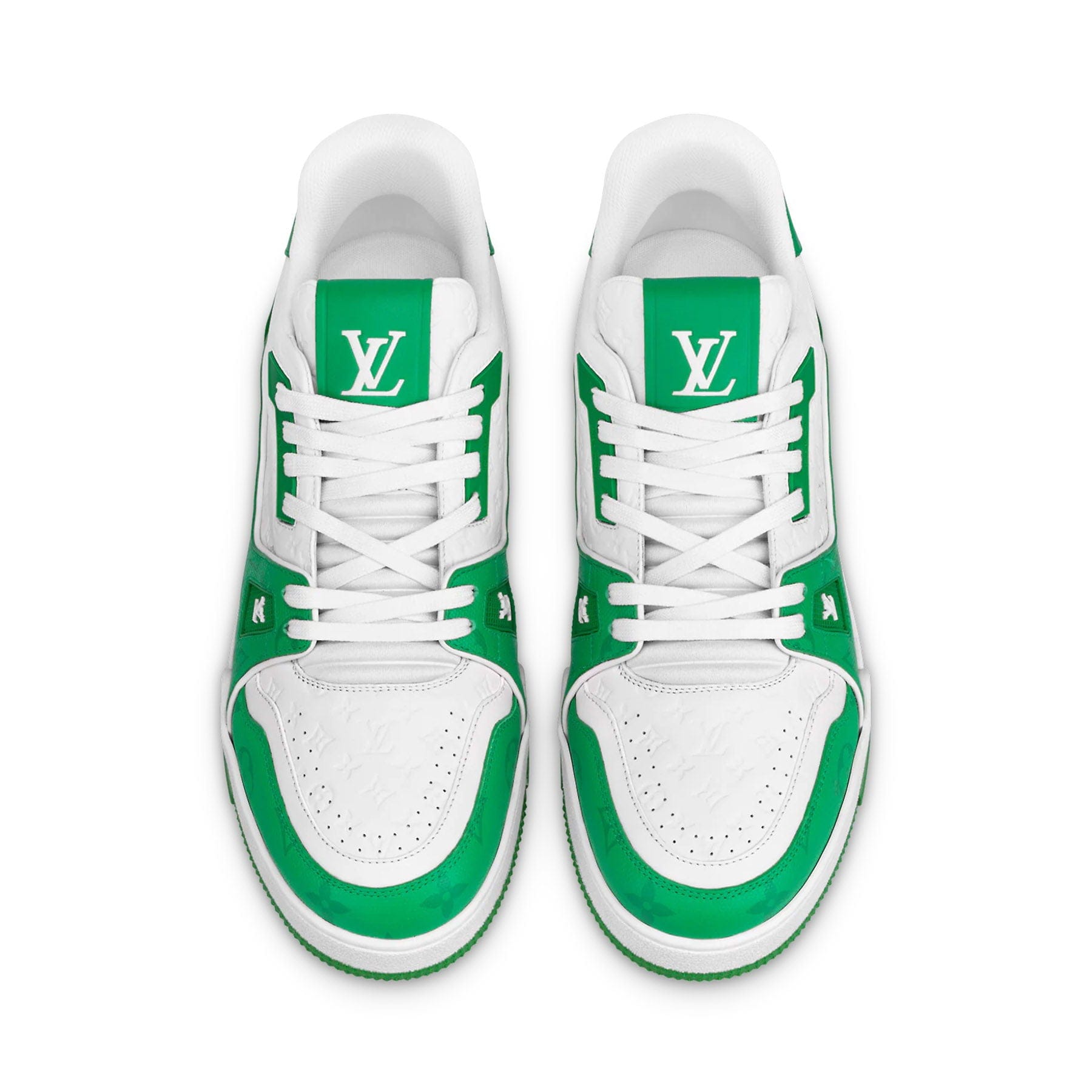 Louis Vuitton Trainer Low White Green - Kick Game