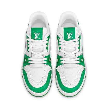 Louis Vuitton Trainer Low White Green - Kick Game